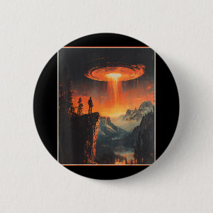 Ufo Wandern Camping Outdoor-Abenteuer Nationalpark Button