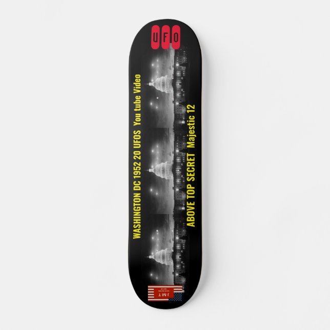 UFO WASH DC 1952 Skateboard (Vorderseite)