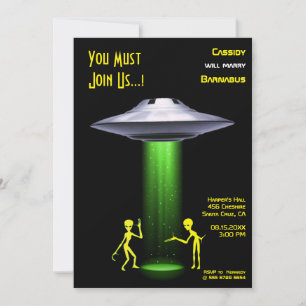 UFO Wedding 🛸 Funny Alien Einladung