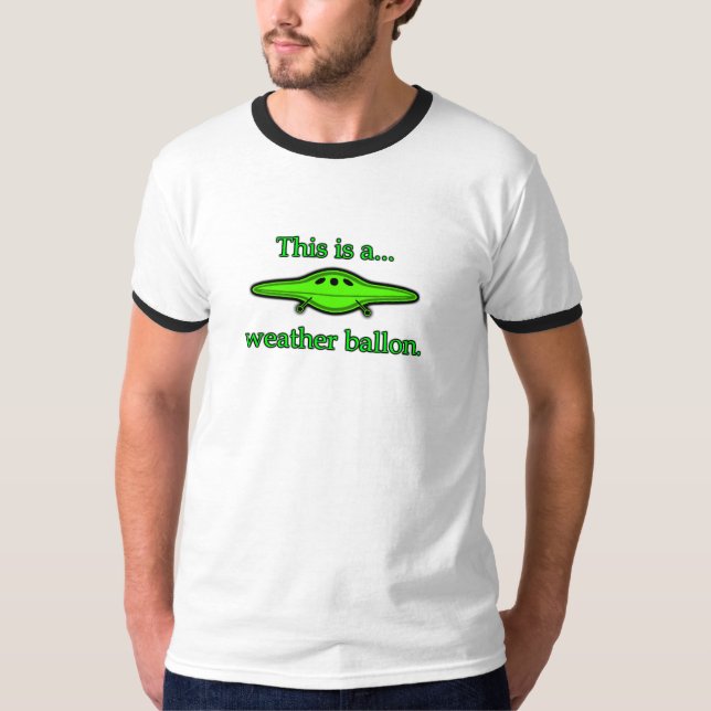 UFO-Wetter Ballon, Spaß für Urknalltheorie lockert T-Shirt (Vorderseite)