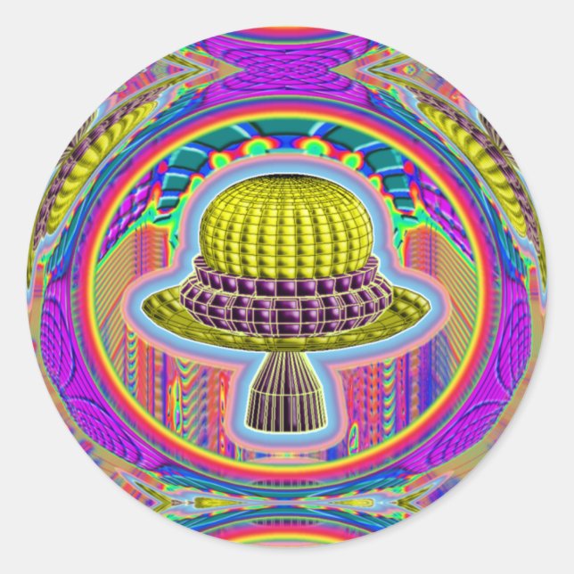 UFO Wisdom Sticker (Vorderseite)