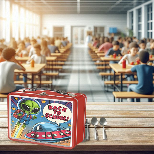 UFO Zurück zur Schule Metall Brotdose (Von Creator hochgeladen)