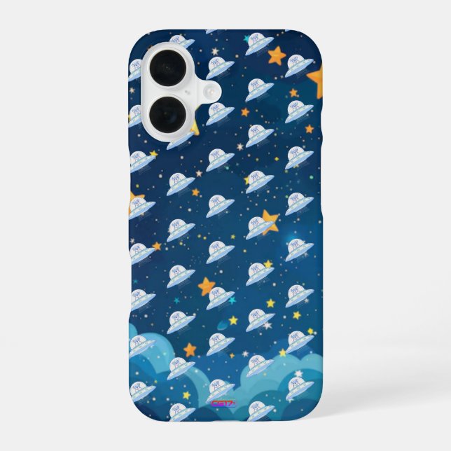 Ufodog logo 45g starry night iPhone 16 hülle (Rückseite)