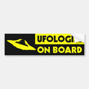 UFOLOGIST AN BORD Autoaufkleber