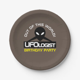 UFOlogist Party, Geburtstag Pappteller