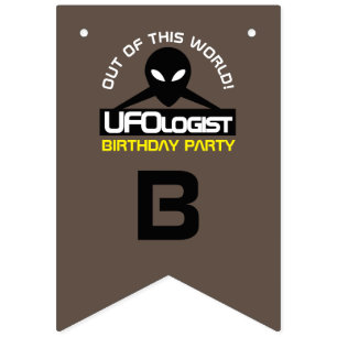 UFOlogist Party, Geburtstag Wimpelkette