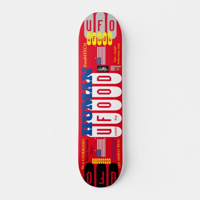 UFOOD 7 3/4" Skateboarddecke Skateboard (Vorne)