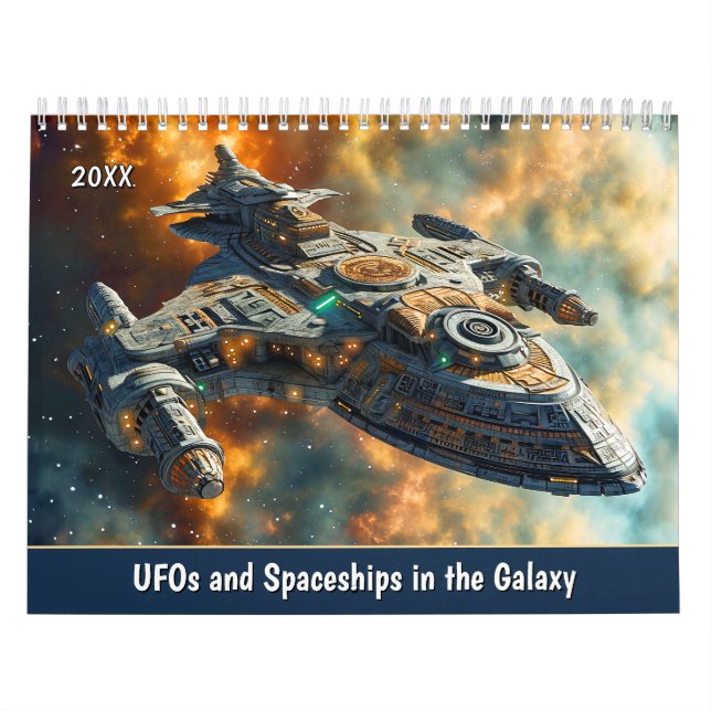 UFOs and Spaceships in the Galaxy Kalender (Titelbild)