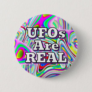 Ufos Sind REAL (Sie können die Wörter ändern) Button