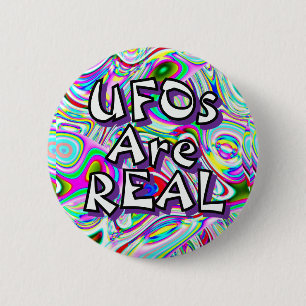 Ufos sind REAL (Sie können die Wörter ändern) Button