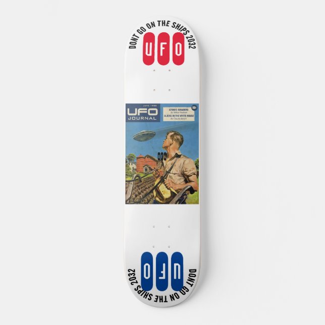 UFOS SIND WIRKLICH 8 1/4" Skateboard Deck (Vorderseite)