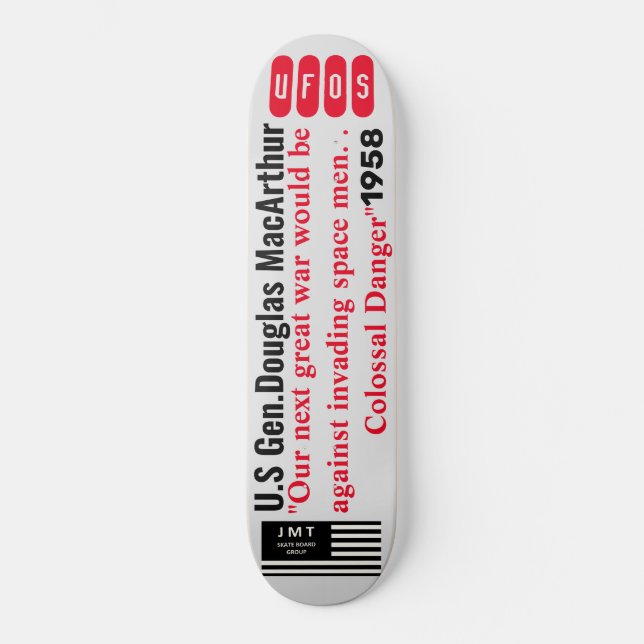 UFOS-Skateboard im nächsten Krieg Skateboard (Vorderseite)