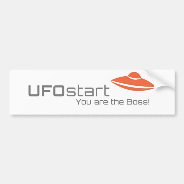 UFOstart Aufkleber Autoaufkleber (Vorne)