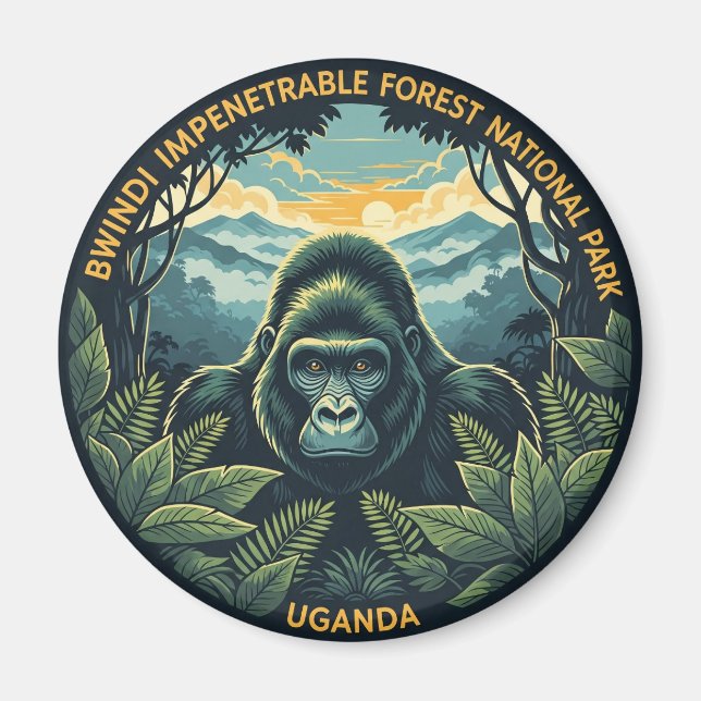 Uganda Bwindi Impenetrable National Park Magnet (Vorne)