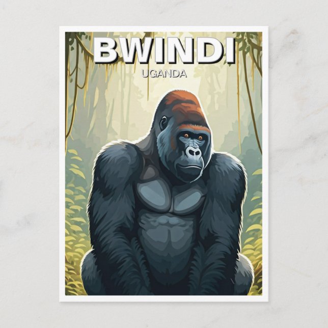 Uganda Bwindi Impenetrable National Park Postkarte (Vorderseite)
