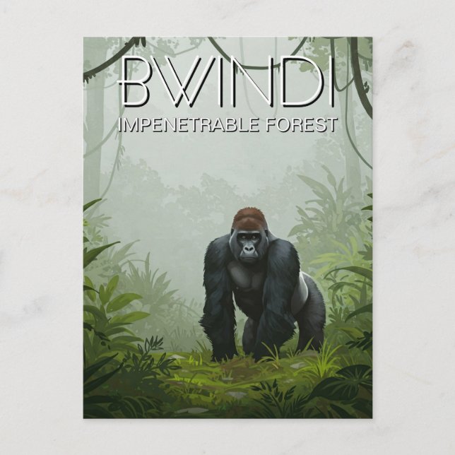 Uganda Bwindi Impenetracking Forest National Park Postkarte (Vorderseite)