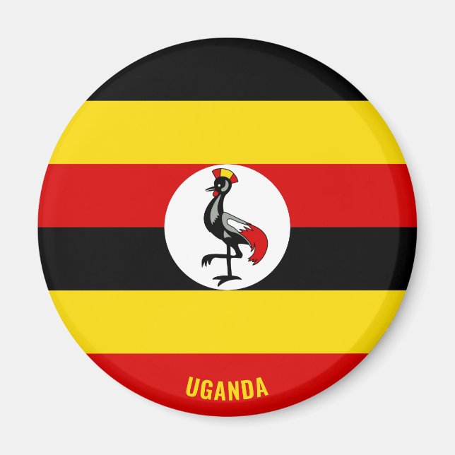 Uganda Flag Charming Patriotic Magnet (Vorne)