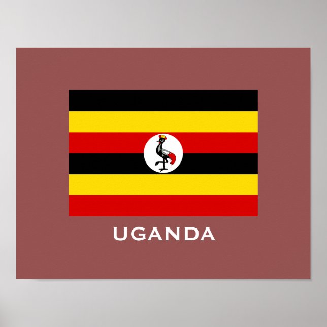 Uganda Flag Classic Flag Poster (Vorne)