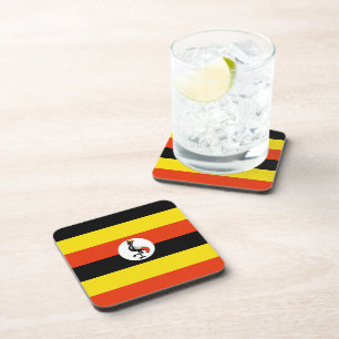Uganda Flag Coaster Untersetzer
