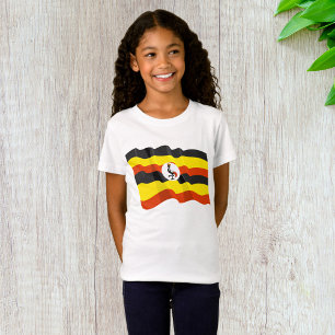 Uganda Flag Girls T - Shirt