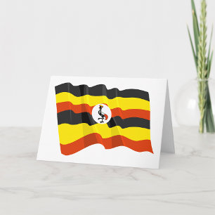 Uganda Flag Grußkarten Karte