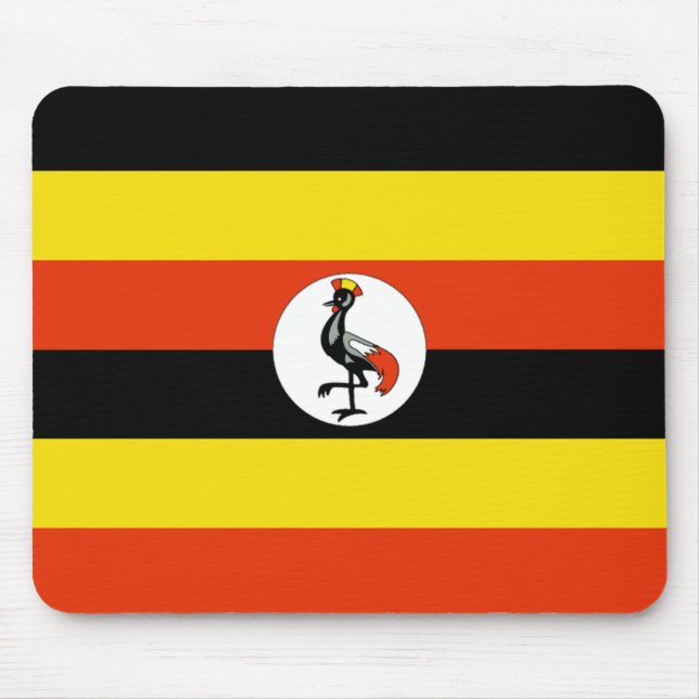 Uganda Flag Mousepad (Vorne)