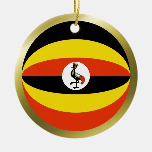 Uganda Flag Ornament (Vorne)