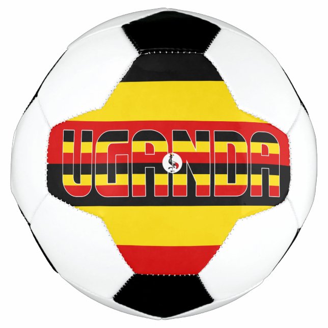 Uganda Flag Patriotic Fußball (Vorderseite)