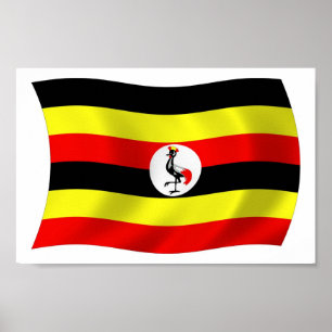 Uganda Flag Poster Print