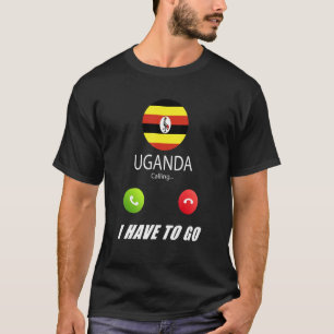 Uganda Flag Souvenir Uganda ruft an T-Shirt