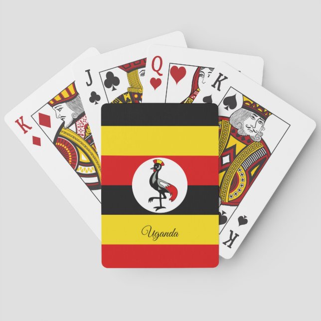Uganda Flag Spiele, Uganda Spielkarten (Rückseite)