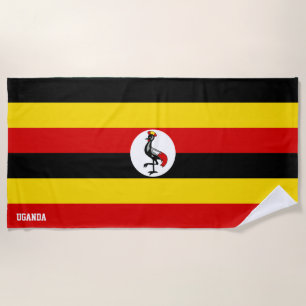 Uganda Flag Splendid Patriotic Strandtuch