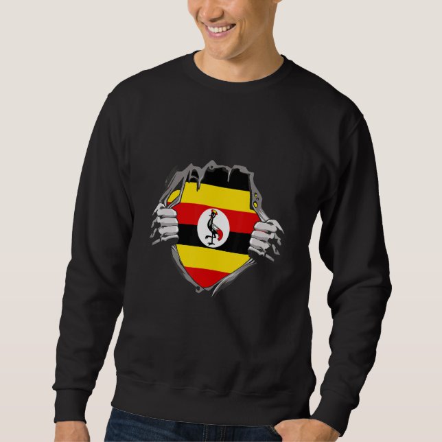 Uganda Flag Sweatshirt (Vorderseite)