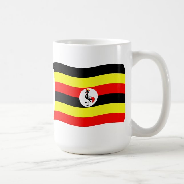 Uganda Flag-Tasse Kaffeetasse (Rechts)
