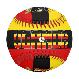 Uganda Flag und Coat of Arms Patriotic Baseball