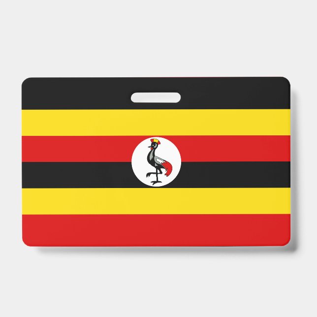 Uganda-Flagge Ausweis (Vorderseite)
