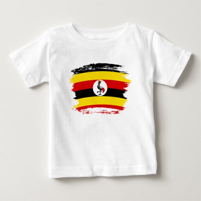 Uganda-Flagge Baby T-shirt (Vorderseite)