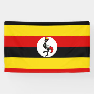 Uganda-Flagge Banner