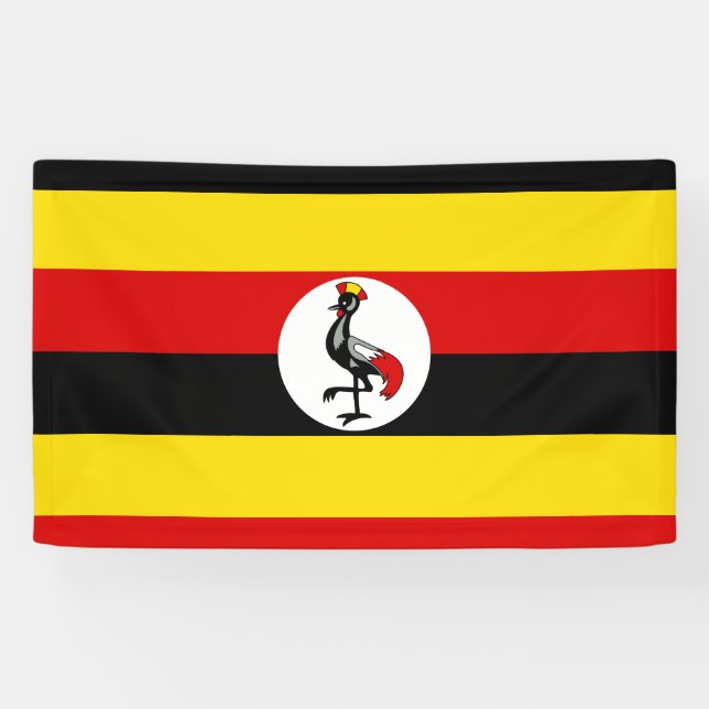 Uganda-Flagge Banner (Horizontal)