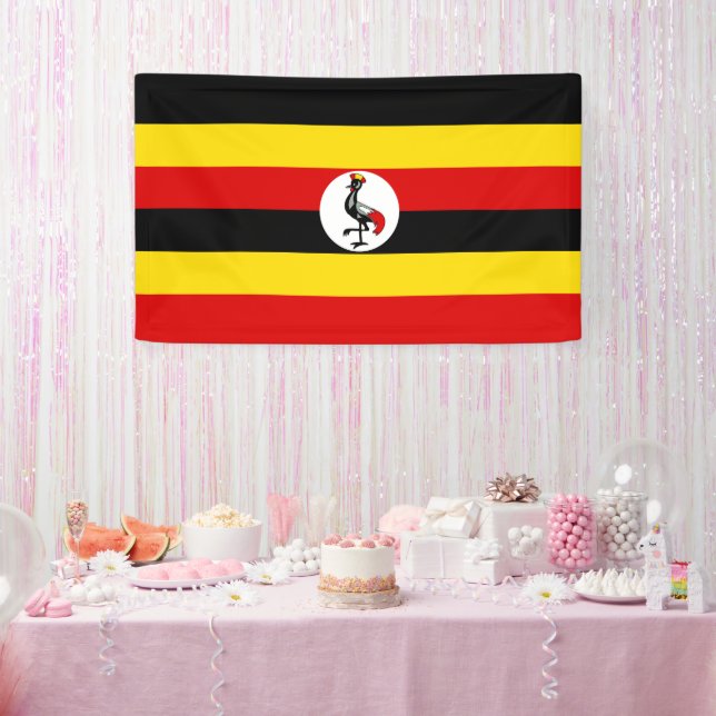 Uganda-Flagge Banner (Party)