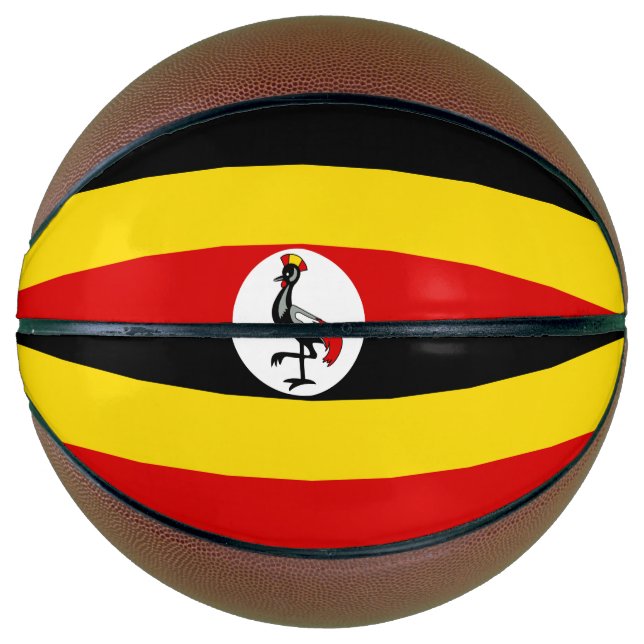 Uganda-Flagge Basketball (Vorderseite)