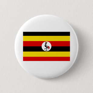 Uganda-Flagge Button