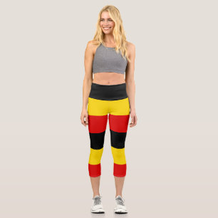 Uganda-Flagge Capri Leggings