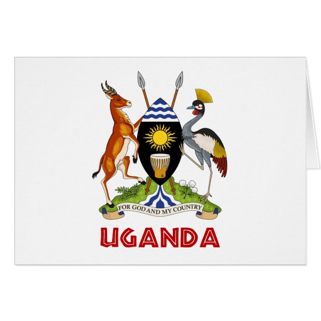UGANDA - Flagge/Emblem/Wappen/Symbol (Vorderseite (Horizontal))