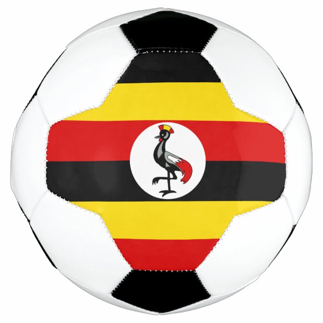Uganda-Flagge Fußball (Vorderseite)
