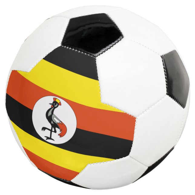 uganda-Flagge Fußball (Dreiviertel)