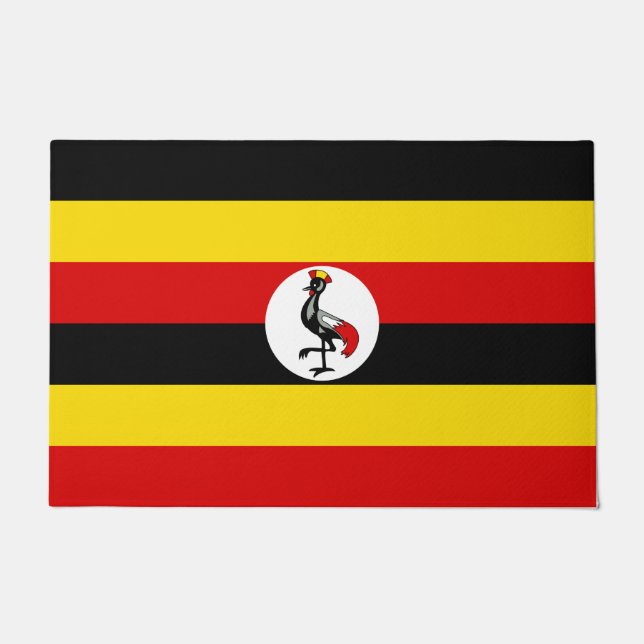 Uganda-Flagge Fußmatte (Vorderseite)