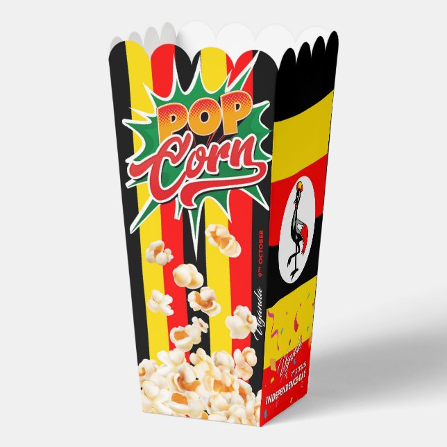 Uganda-Flagge Geschenkschachtel (Rückseite)