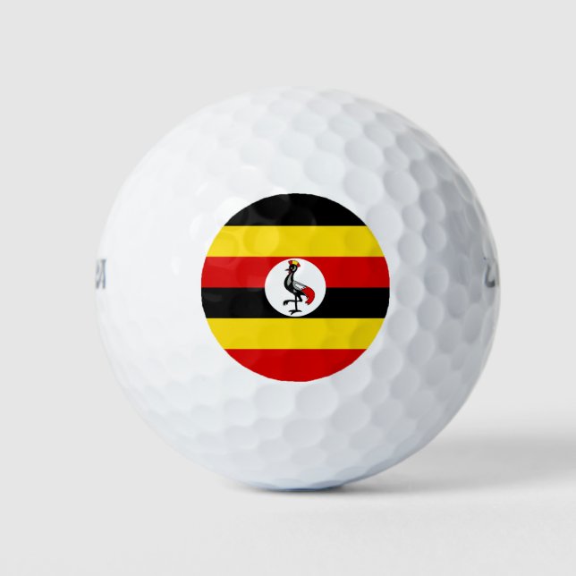 Uganda-Flagge Golfball (Vorderseite)