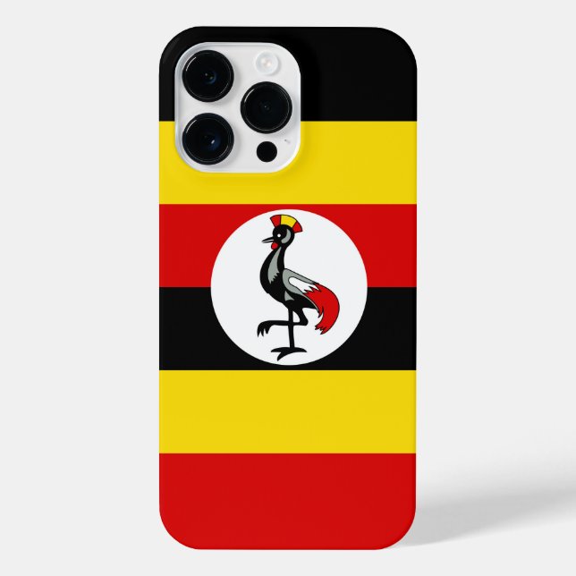 Uganda-Flagge iPhone Hülle (Rückseite)